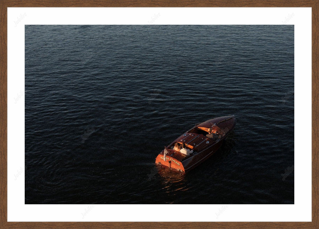 Framed print with mat & glazing