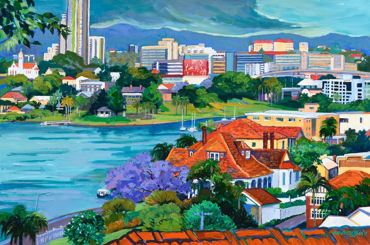 Newstead from Hamilton Hill Jan Jubilee Framers