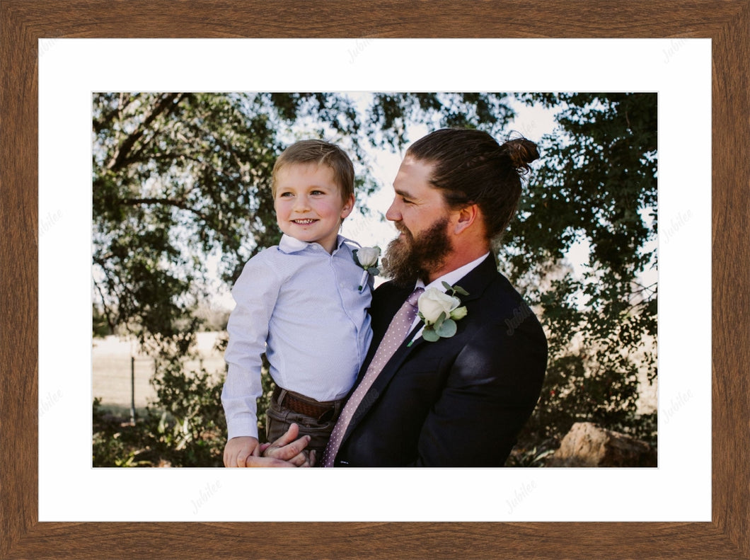 Frame with mat & glazing